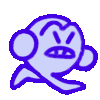 The hero running