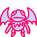 The bat frog attacking